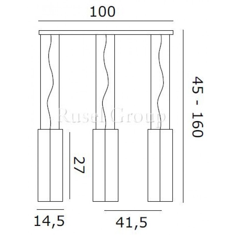 Подвесной светильник de MAJO CARRE S3PL