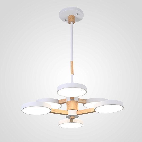 Подвесная люстра TURNA DBL L6 White by ImperiumLoft