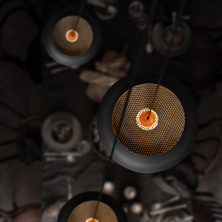 Подвесной светильник RUMLOFT D30 Black by ImperiumLoft