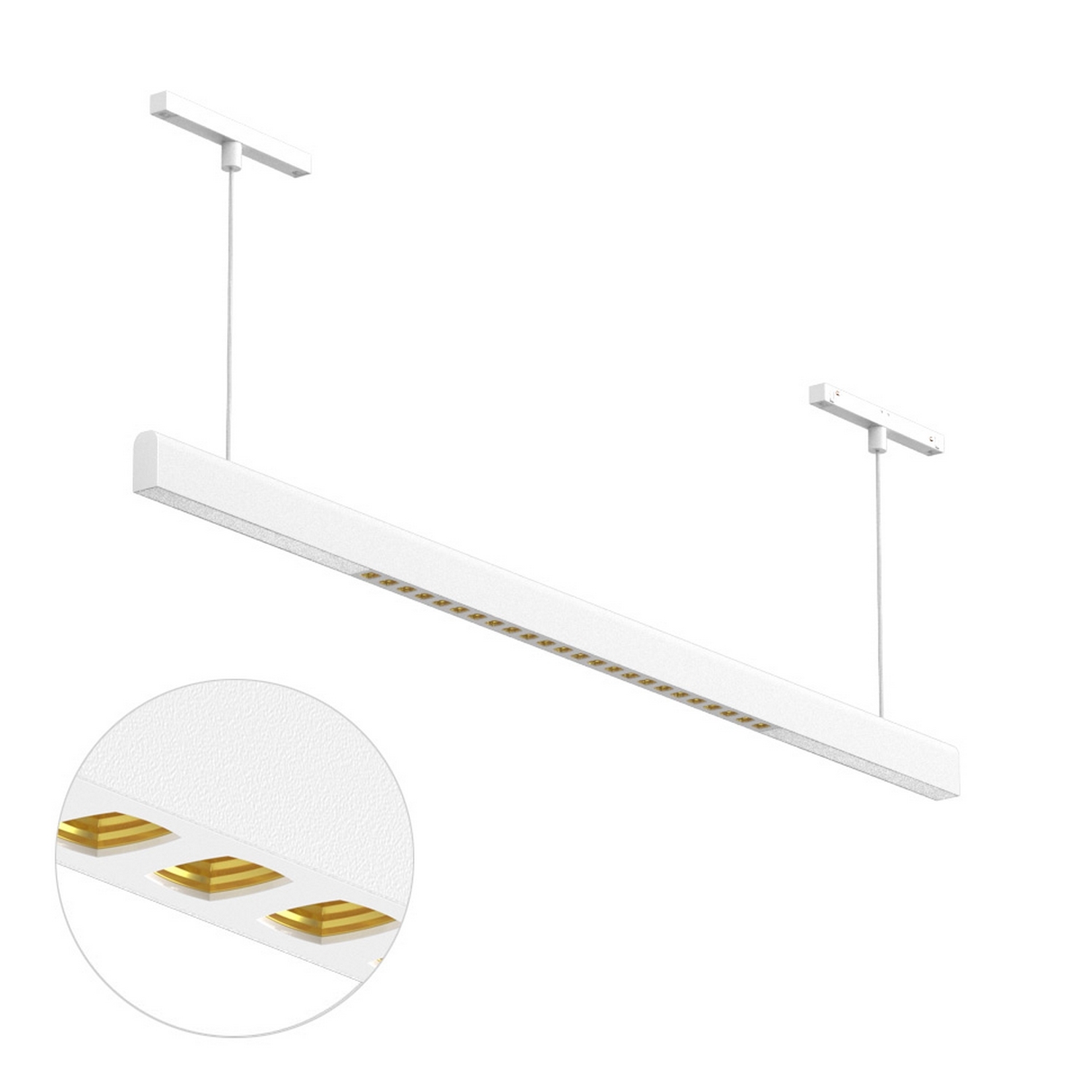 Светодиодный светильник для магнитной системы Ledron Sagi Combo T 1010 White-Gold 4000K