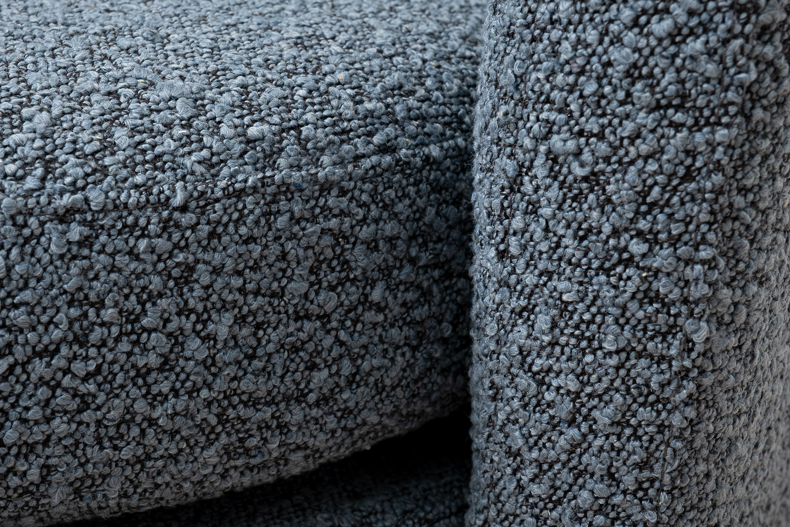 Кресло вращающееся букле серое Garda Decor Napoli-Orso Mare