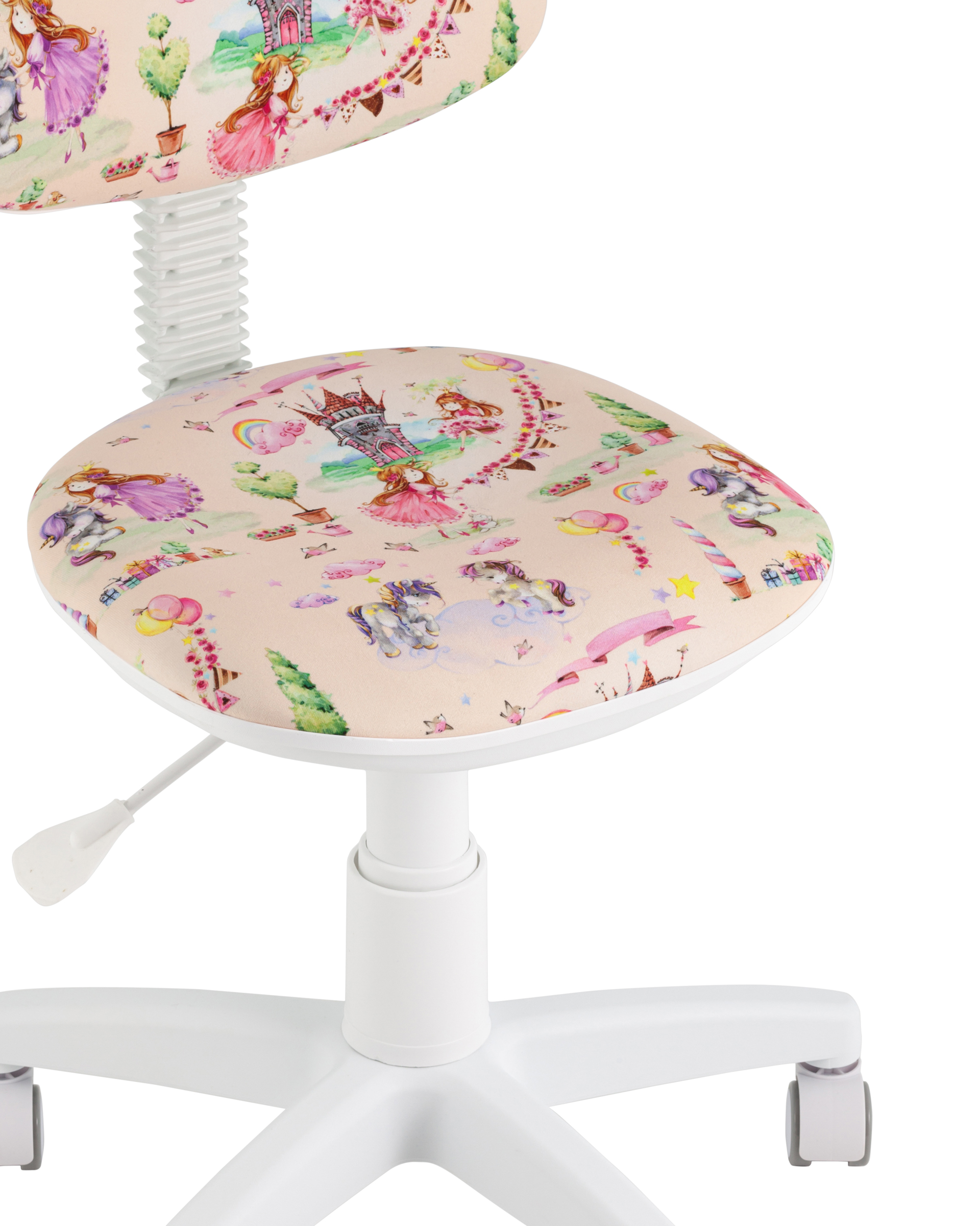 Кресло компьютерное детское УМКА Princesski пластик белый Stool Group