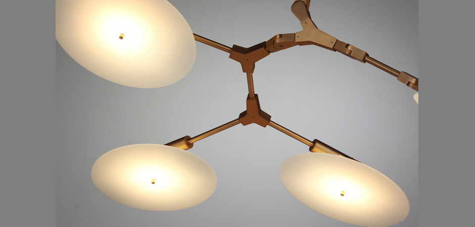 Люстра Адель Branching With Porcelain Disc BD 9 by ImperiumLoft