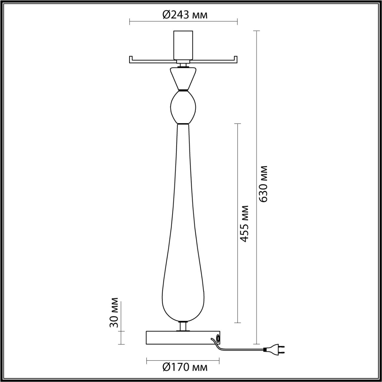 Настольная лампа Odeon Light 4889/1T