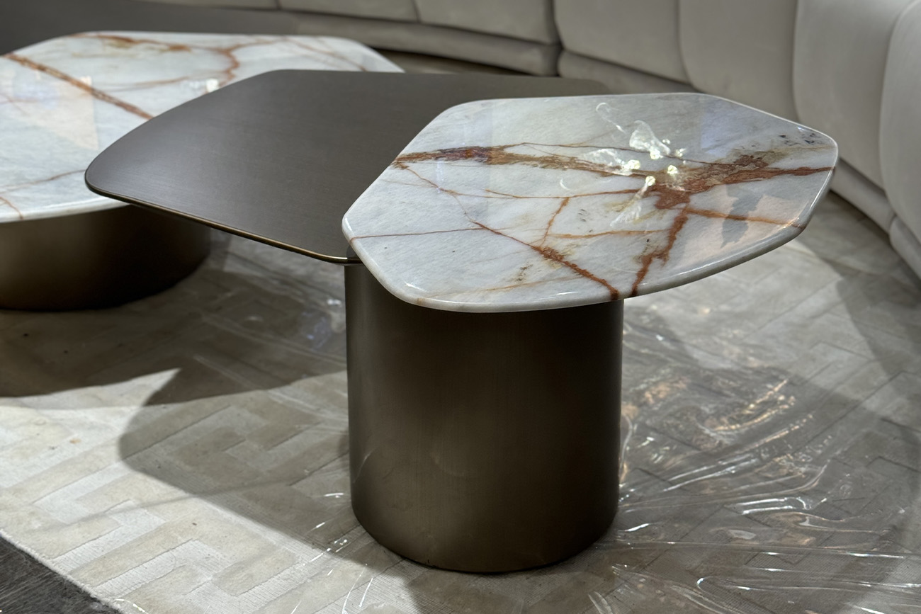 Столик журнальный Island с мрамором Garda Decor 58DB-08311