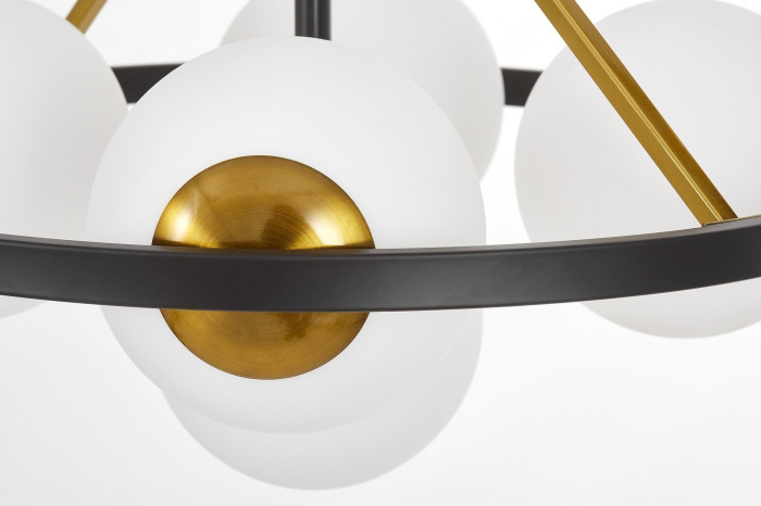 Потолочная люстра Lumina Deco LDP 8034-5 BK+WT