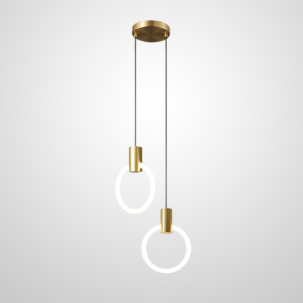 Подвесной светильник DAMON DUO Brass by ImperiumLoft