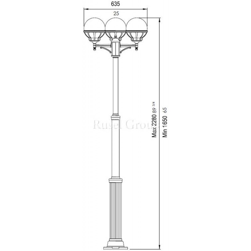 Уличный светильник Kolarz GLOBO 94049/3L