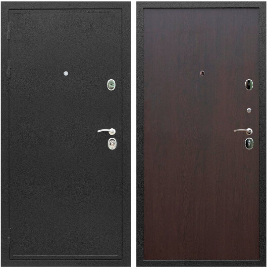 Дверь входная Graf Престиж Черный шелк / МДФ 6 мм ПЭ Венге