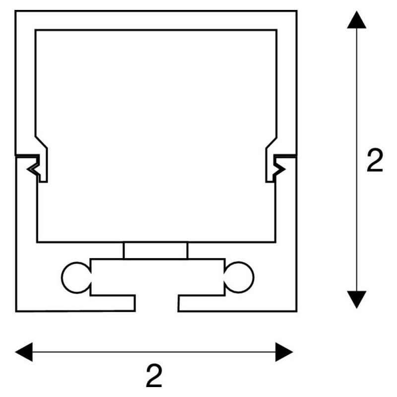 Профиль для светодиодной ленты SLV 213441