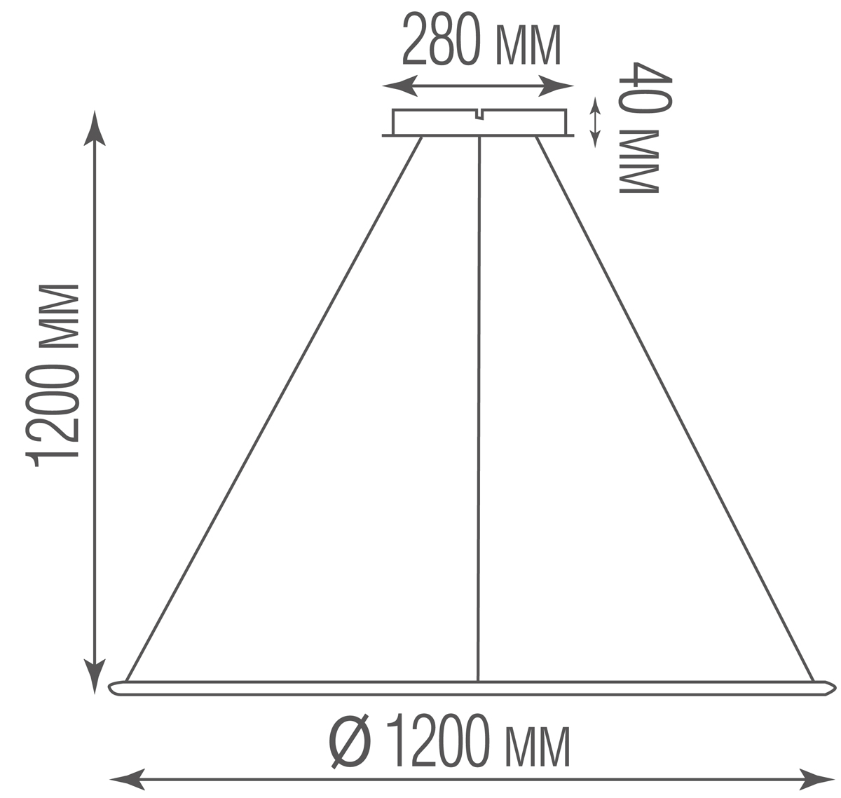 Подвесной светодиодный светильник Donolux S111024/1R 70W White In