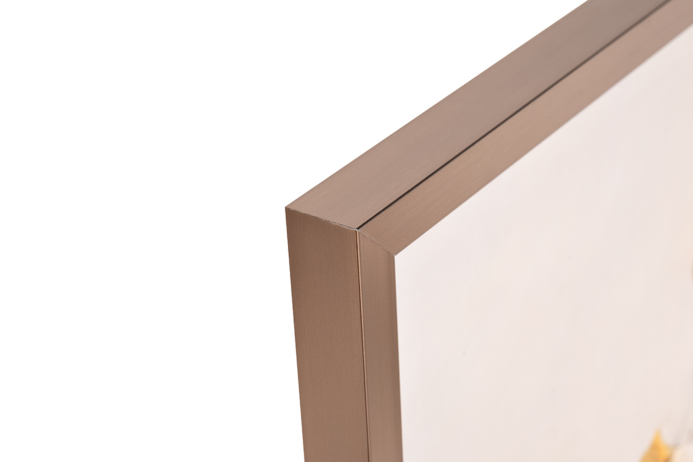 Холст Золотая роза в багете латунь Garda Decor 89VOR-GOLDEN ROSE