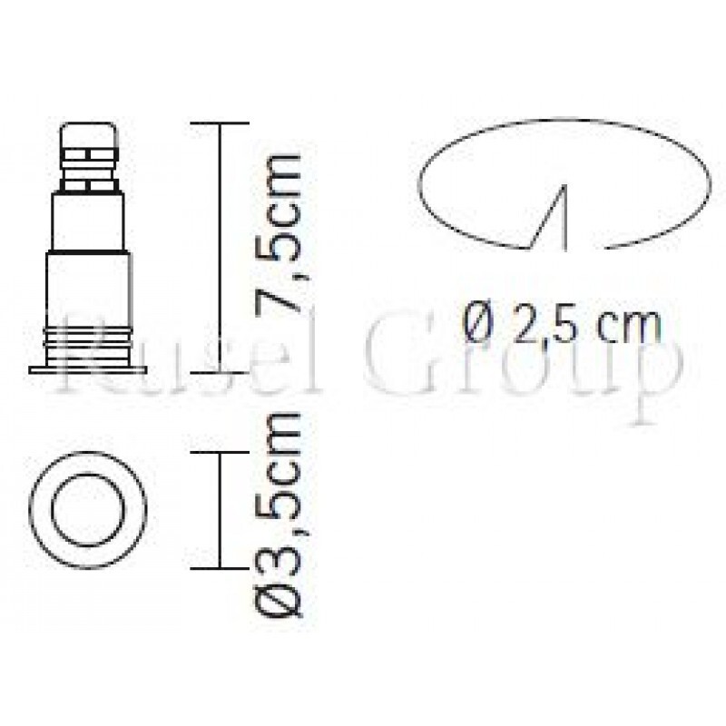 Встраиваемый светильник Fabbian Cricket D60 F25 27