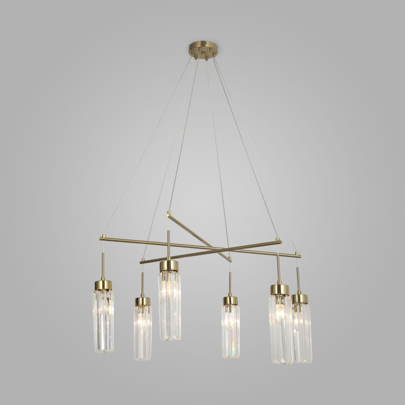 Подвесная люстра Eurosvet 60163/6 латунь