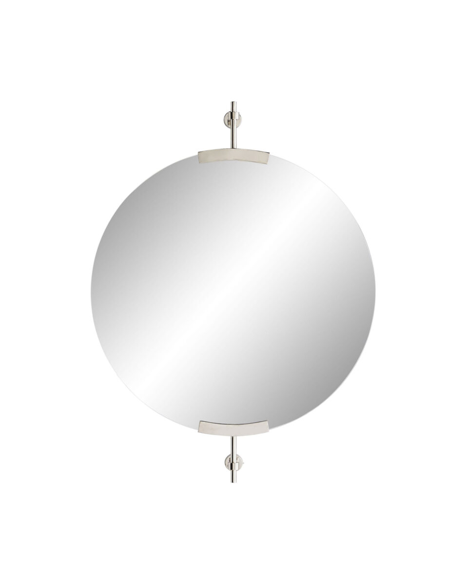 Серебряное настенное зеркало Олеан Louvre Home LHDWM281323ZYH