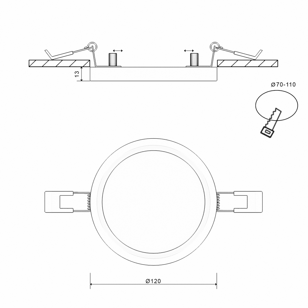 Светильник DesignLed KH-RC-R120-9-NW