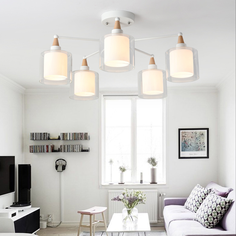 Люстра на штанге RICE D89 Black by ImperiumLoft