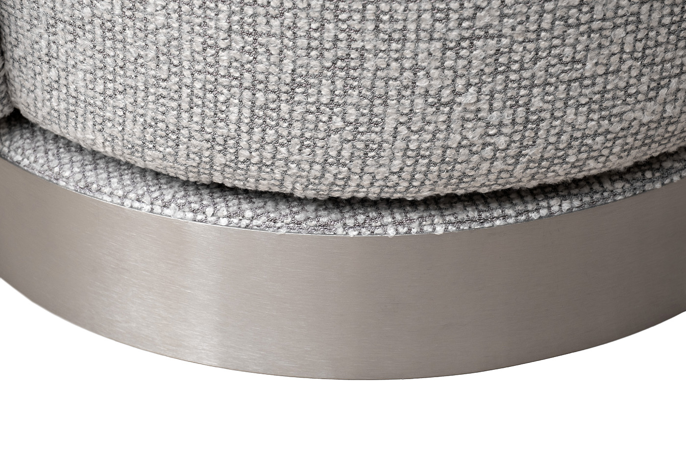 Кресло Napoli вращающееся светло-серая рогожка Garda Decor Napoli-3K-Santo1400-SVSER