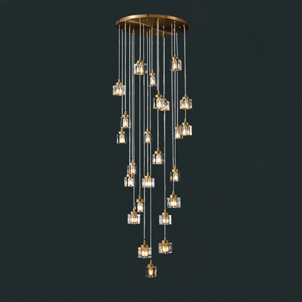 Подвесной светильник DORA MORE L6 Диск by ImperiumLoft