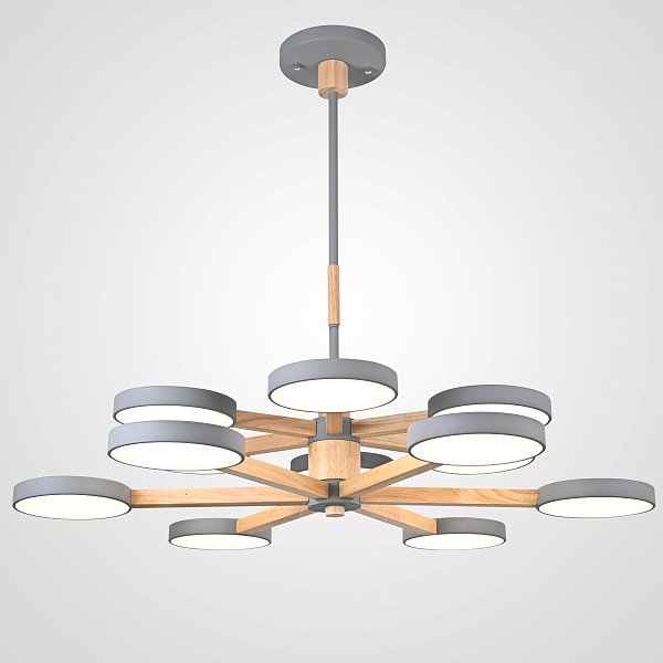 Подвесная люстра TURNA DBL L12 Gray by ImperiumLoft