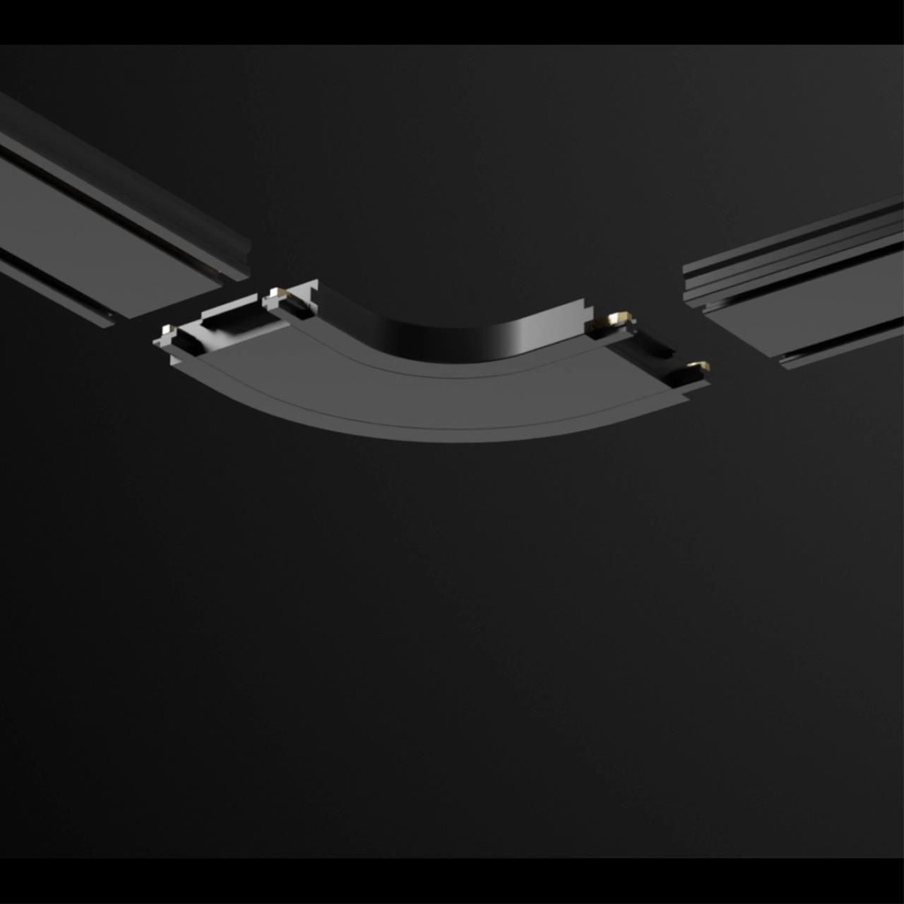 Соединитель с токопроводом "L" для низковольтного шинопровода скруглённый Novotech 135208