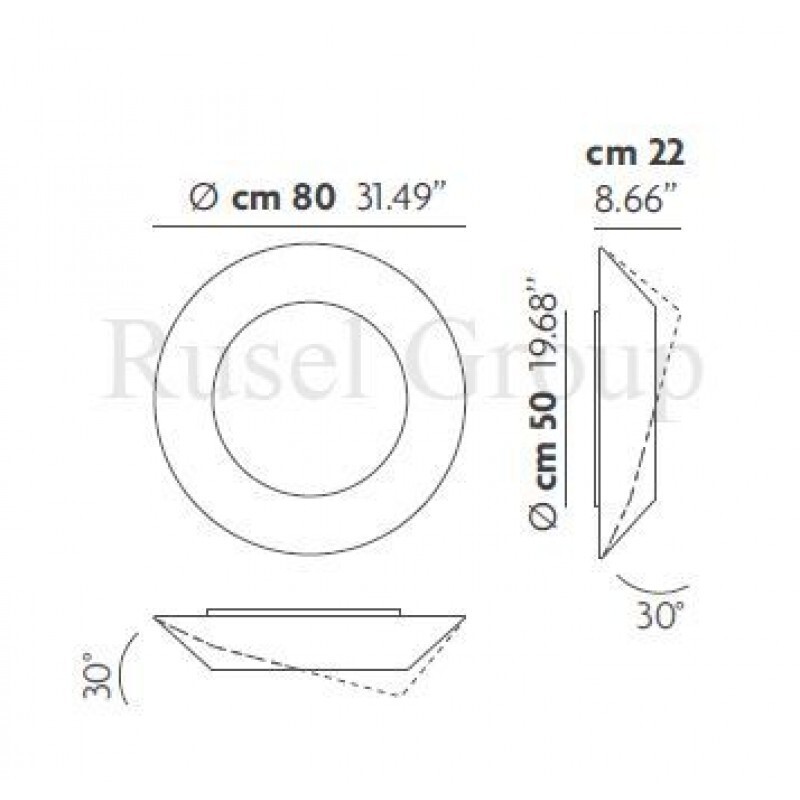 Настенно-потолочный светильник Studio Italia Design Duffle AP1-PL1