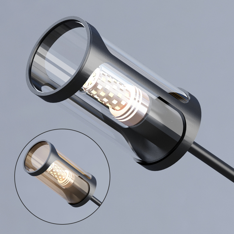 Дизайнерская люстра SKELBY H24 Black/Transparent by ImperiumLoft