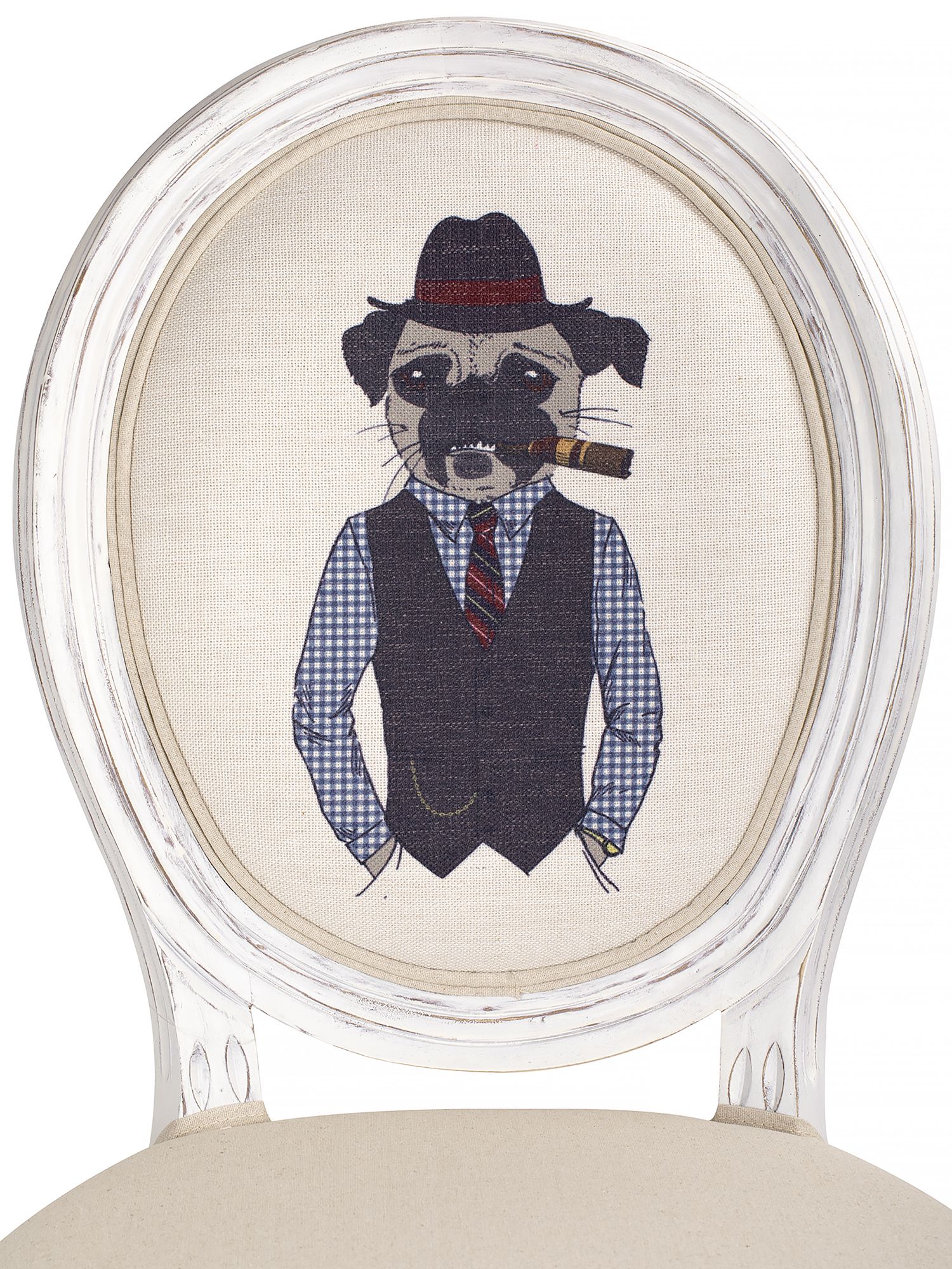 Стул Собака с сигарой Glasar 51-049