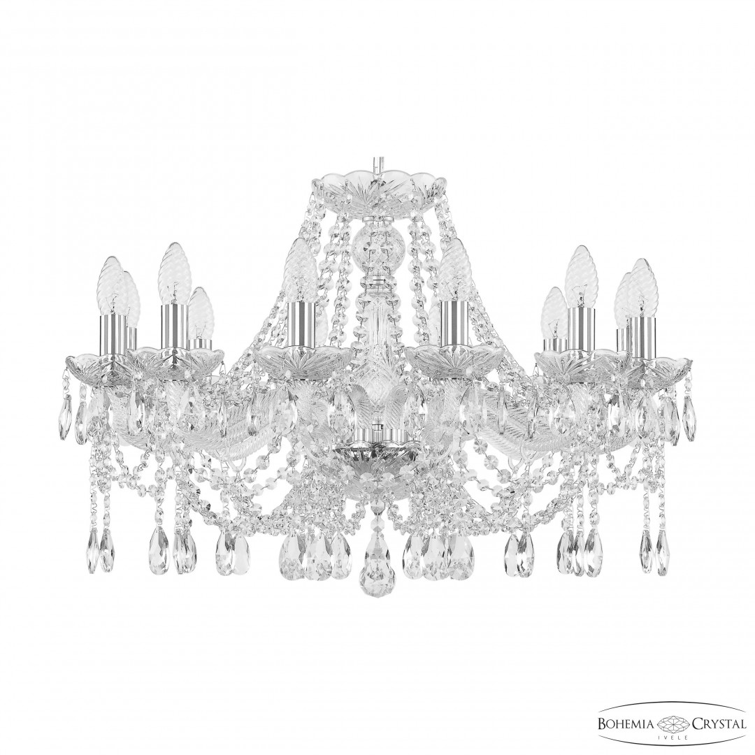 Люстра хрустальная 107/12/240 Ni Bohemia Ivele Crystal
