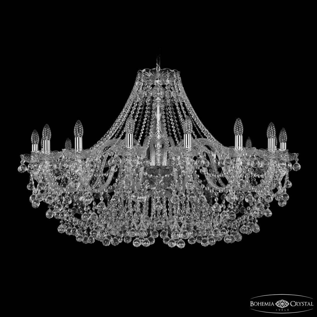 Люстра хрустальная 1409/16/400 Ni Bohemia Ivele Crystal
