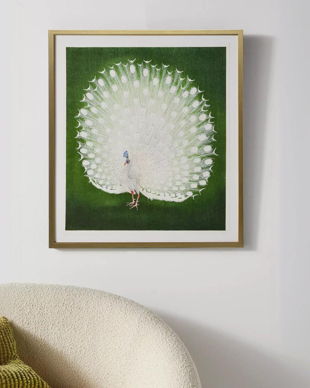 Интерьерный постер White Peacock Louvre Home DPP460924VHS