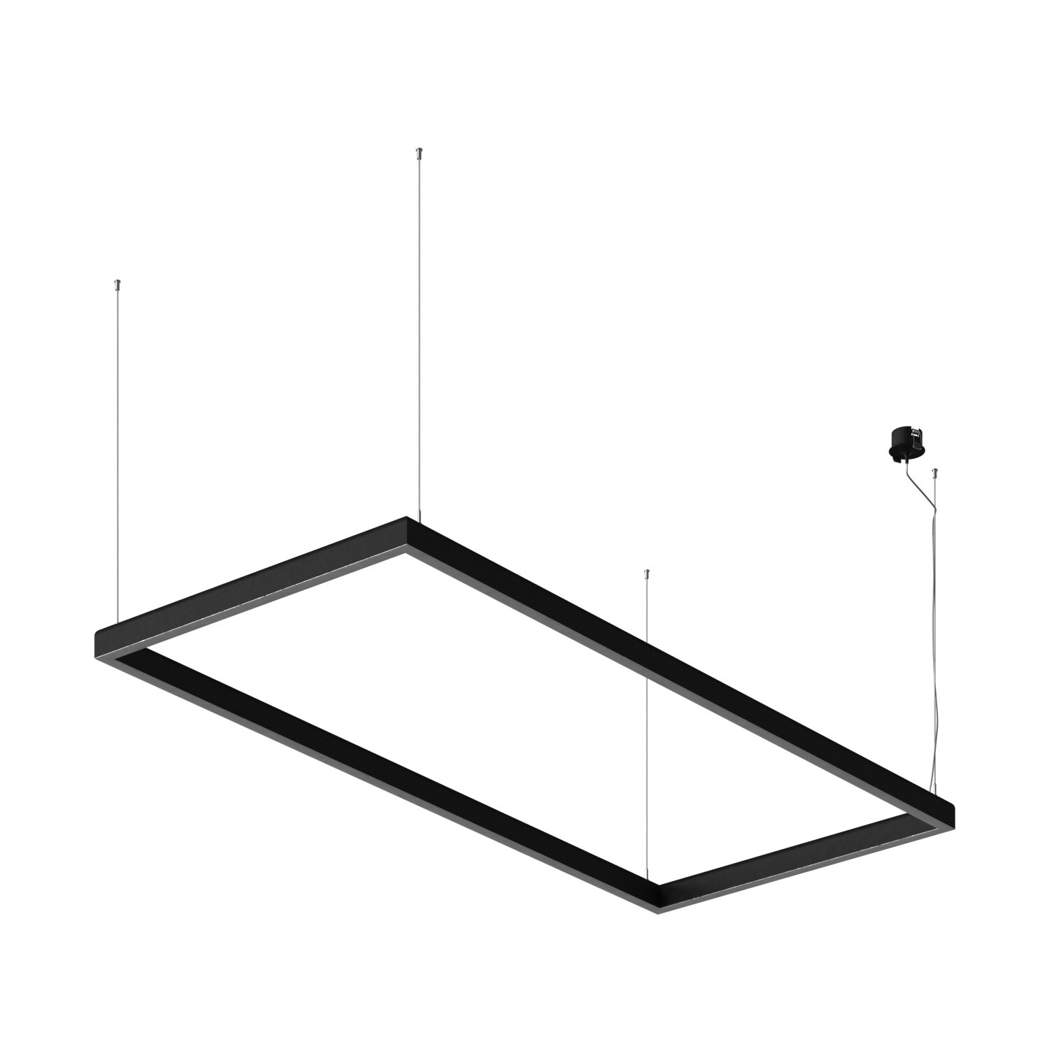 Подвесной светодиодный светильник Ledron SKYLINE Basic 670х1500 Black 3000K