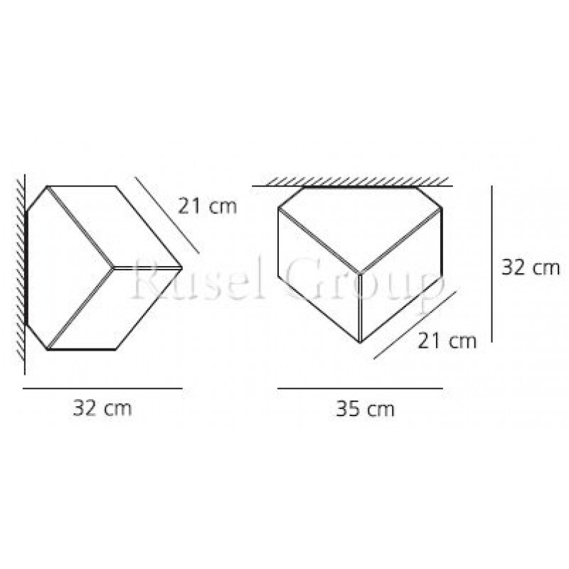 Настенно-потолочный светильник Artemide EDGE PARETE/SOFFITTO 21
