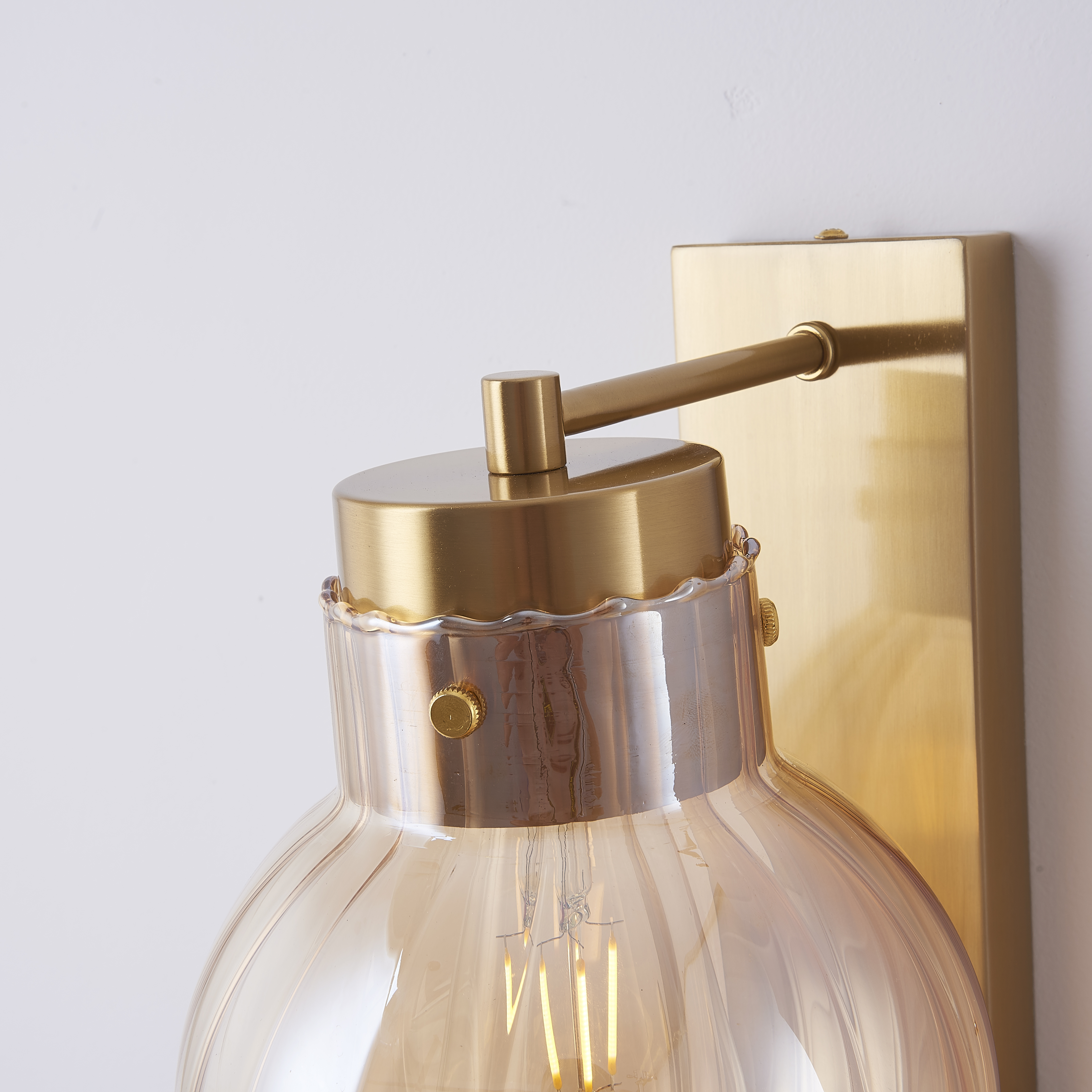 Бра Heathfield Lighting - Medina Wall brass/amber by ImperiumLoft