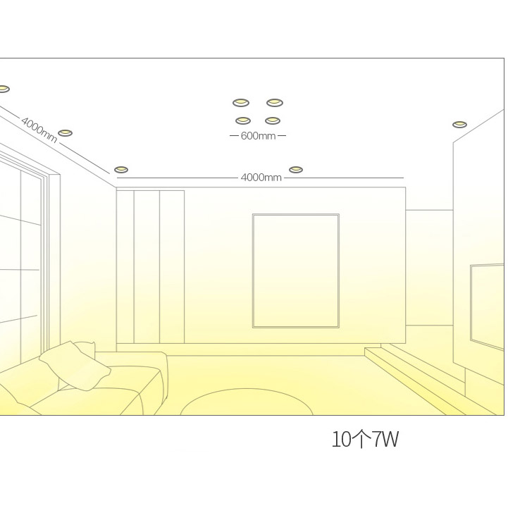 Точечный светильник BIO Brass 10W 3000K by ImperiumLoft