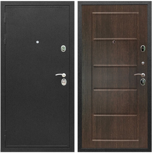 Дверь входная Graf Престиж Черный шелк / МДФ 6 мм ФЛ-39 Венге