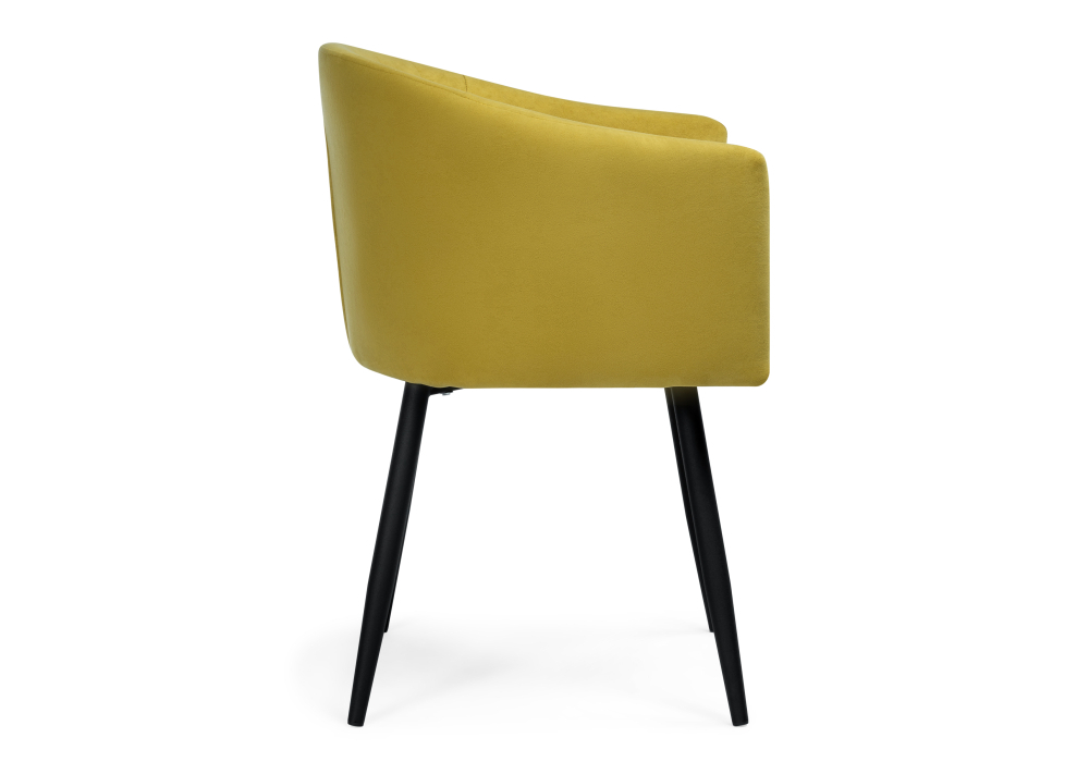 Стул Woodville Валета горчичный / черный 504202