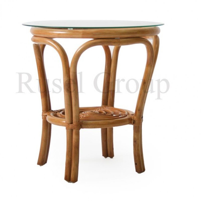 Журнальный столик Bali со стеклом Rattandesign
