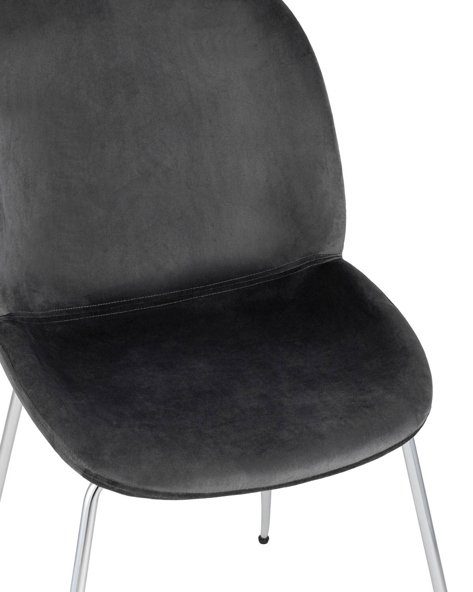 Стул Beetle серый хромированные ножки Stool Group