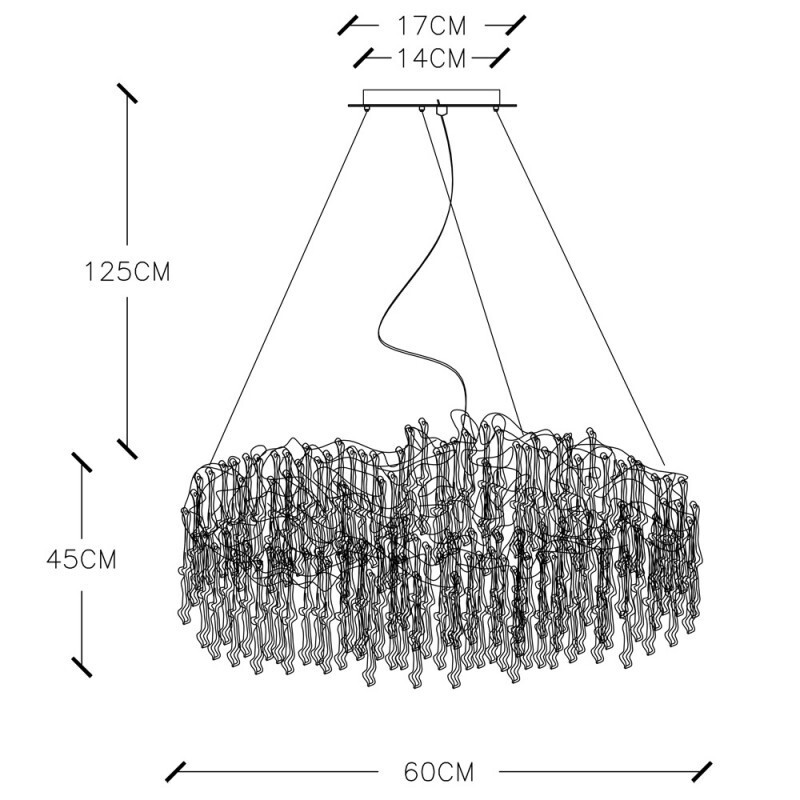 Подвесная люстра Divinare 3150/16 SP-6