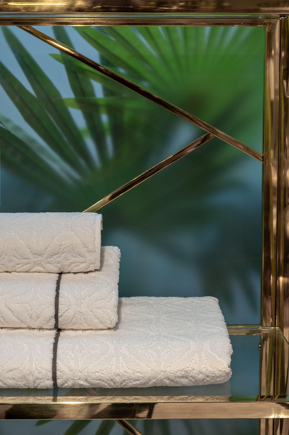 Полотенце "Ариане" 50*90 бежевое Garda Decor 119VAL-ATL5090-POL BEG