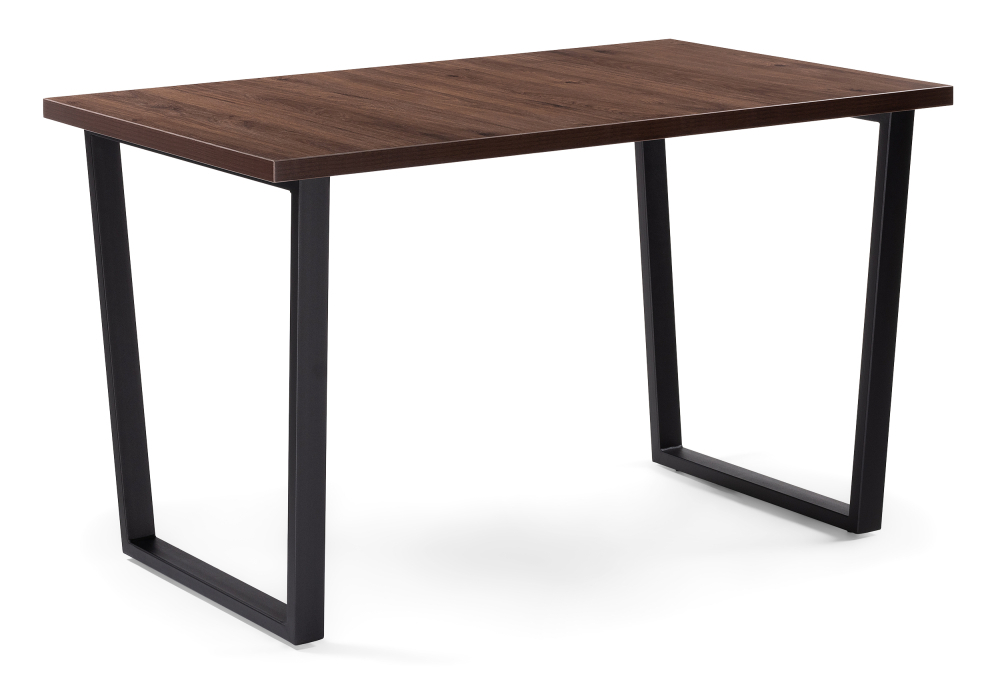 Стол деревянный Woodville Лота Лофт 120 25 мм гикори / черный матовый 489737