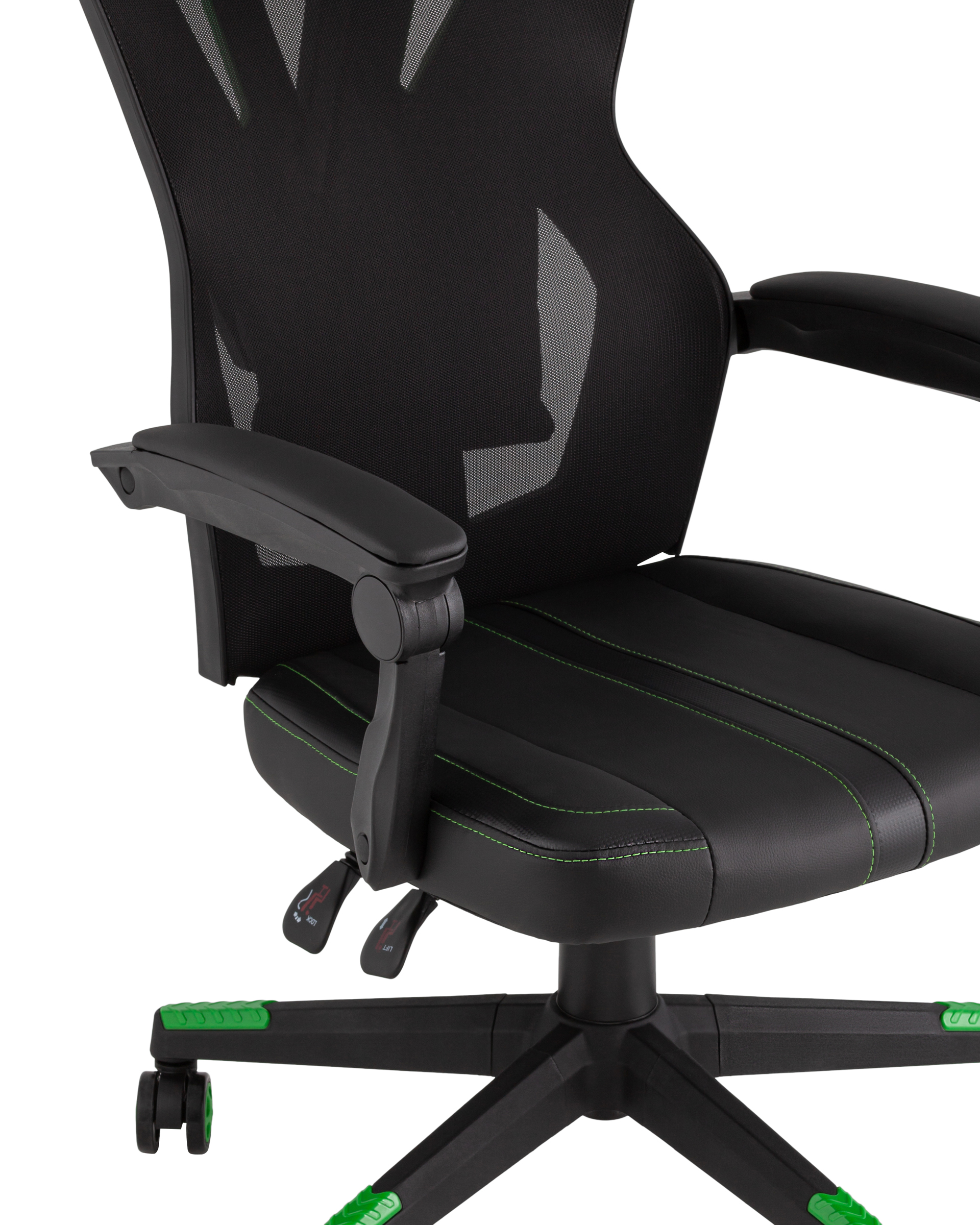 Кресло спортивное TopChairs Айронхайд зеленый Stool Group