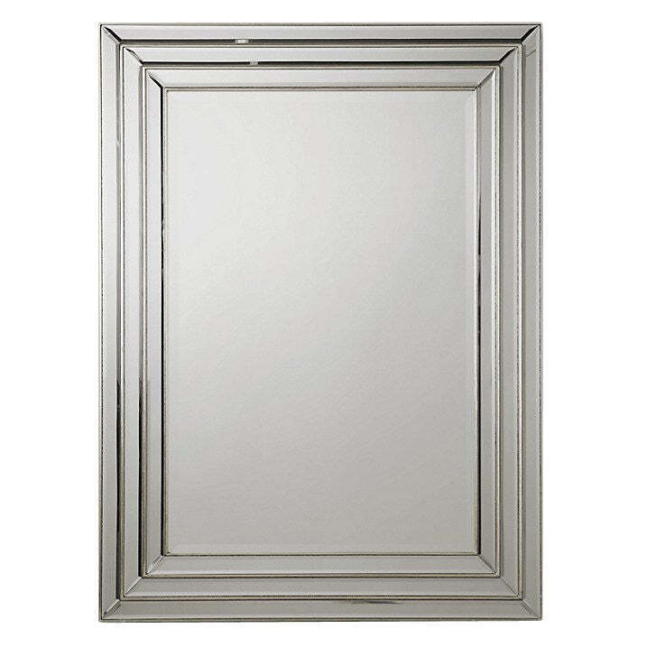 Зеркало в серебряной раме Пасадена Louvre Home LHVM07S