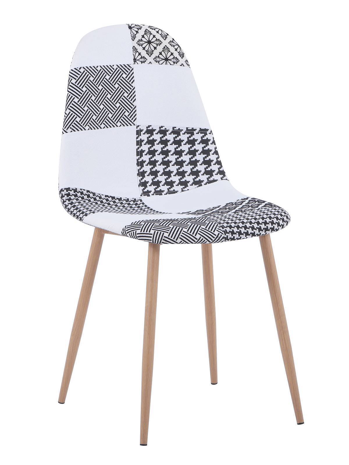 Стул Валенсия пэчворк черно-белый Stool Group