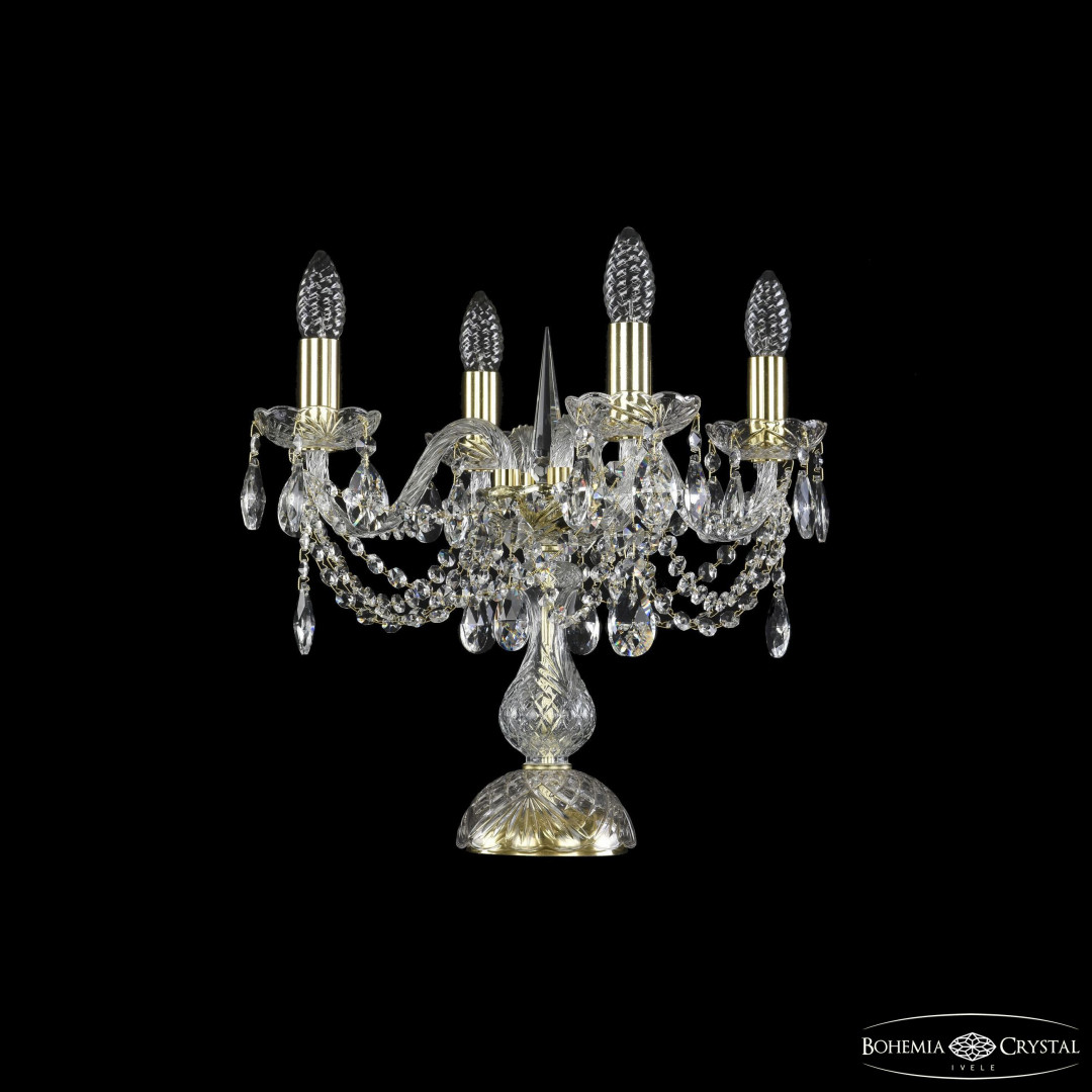 Настольная лампа хрустальная 1406L/4/141-39 G