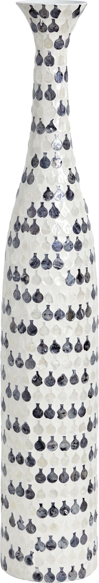 Ваза декоративная с отделкой раковинами устриц Glasar 67-028