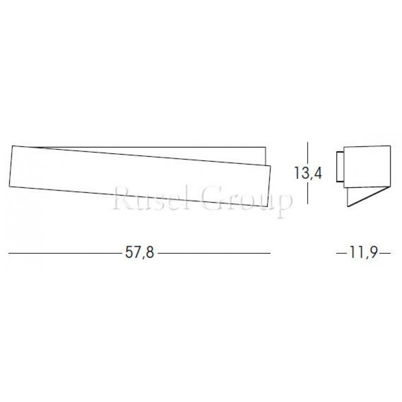 Настенный светильник Linea Light Zig Zag 7005