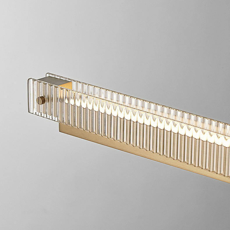 Реечный, рядный светильник CHIFFA SKEW L100 BRASS by ImperiumLoft