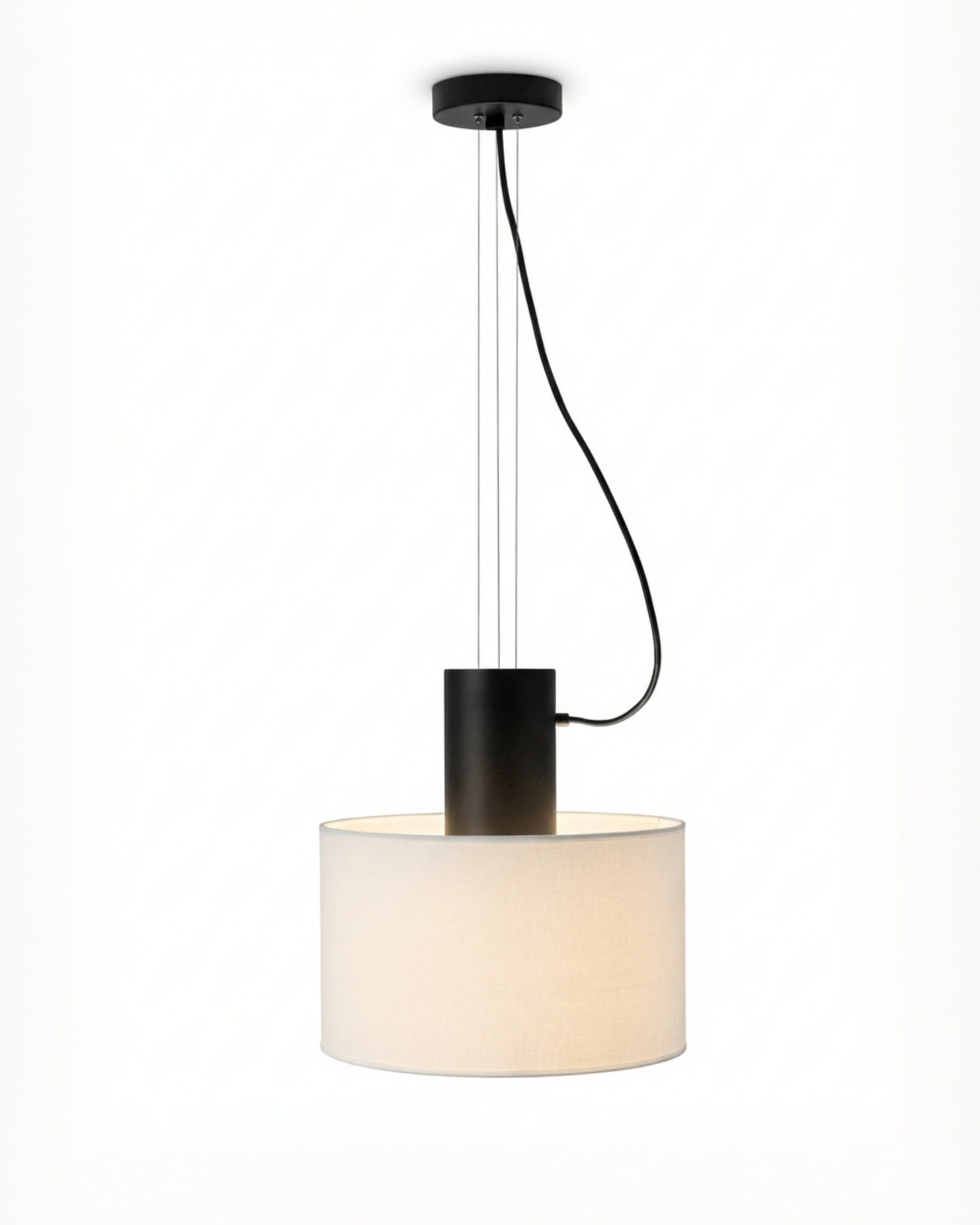 Чёрный подвесной светильник Дензел Louvre Home P7852PA